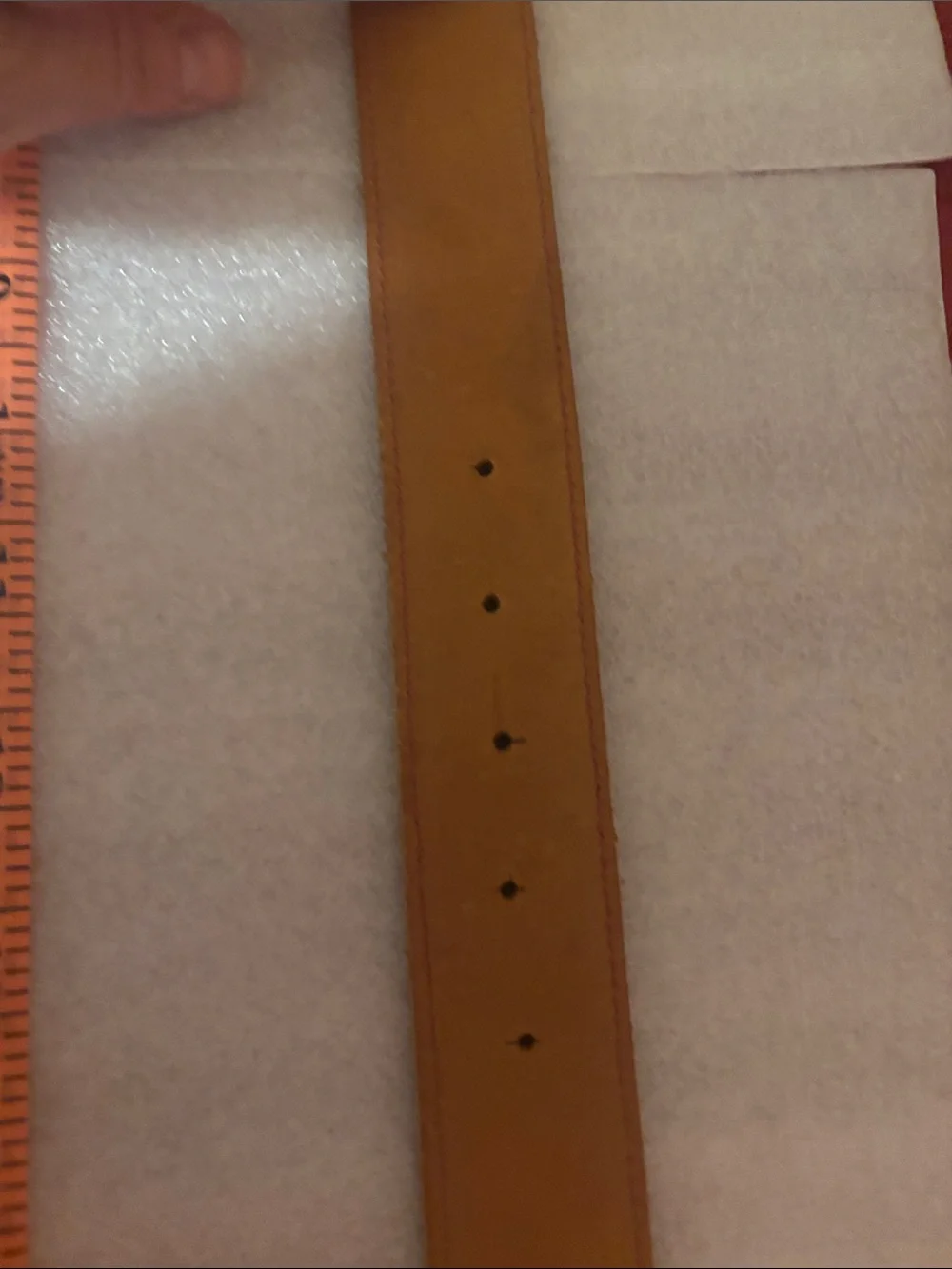 Rich Red Leather Belt